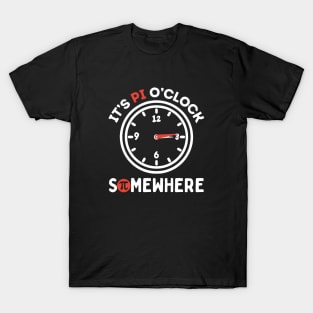 It's Pi O'Clock Somewhere Funny Pi T-Shirt